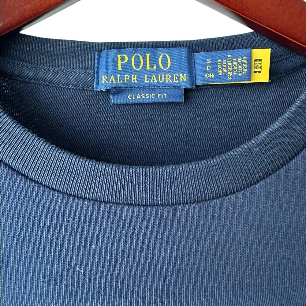 POLO Ralph Lauren Navy Embroidered Outdoor Adventures Tee Shirt